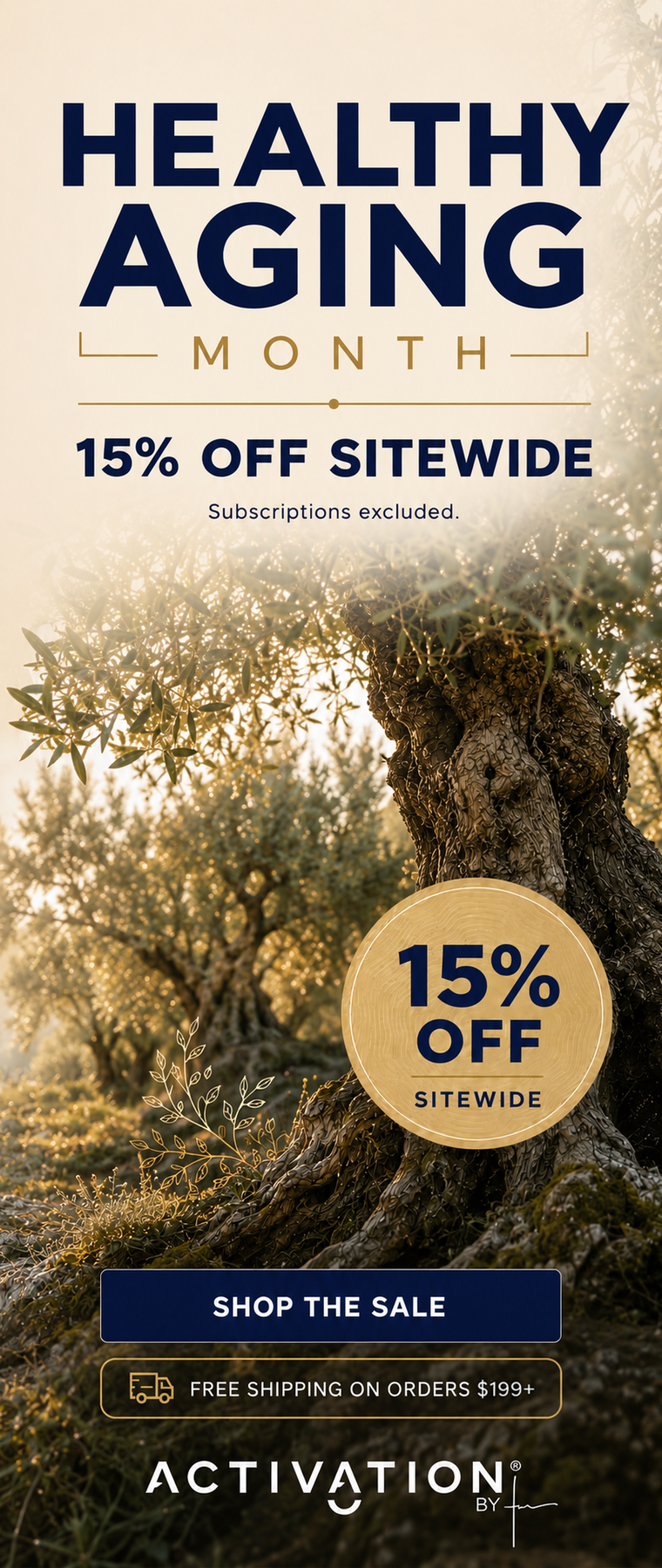 HEALTHYAGING15 CA mobile sale banner