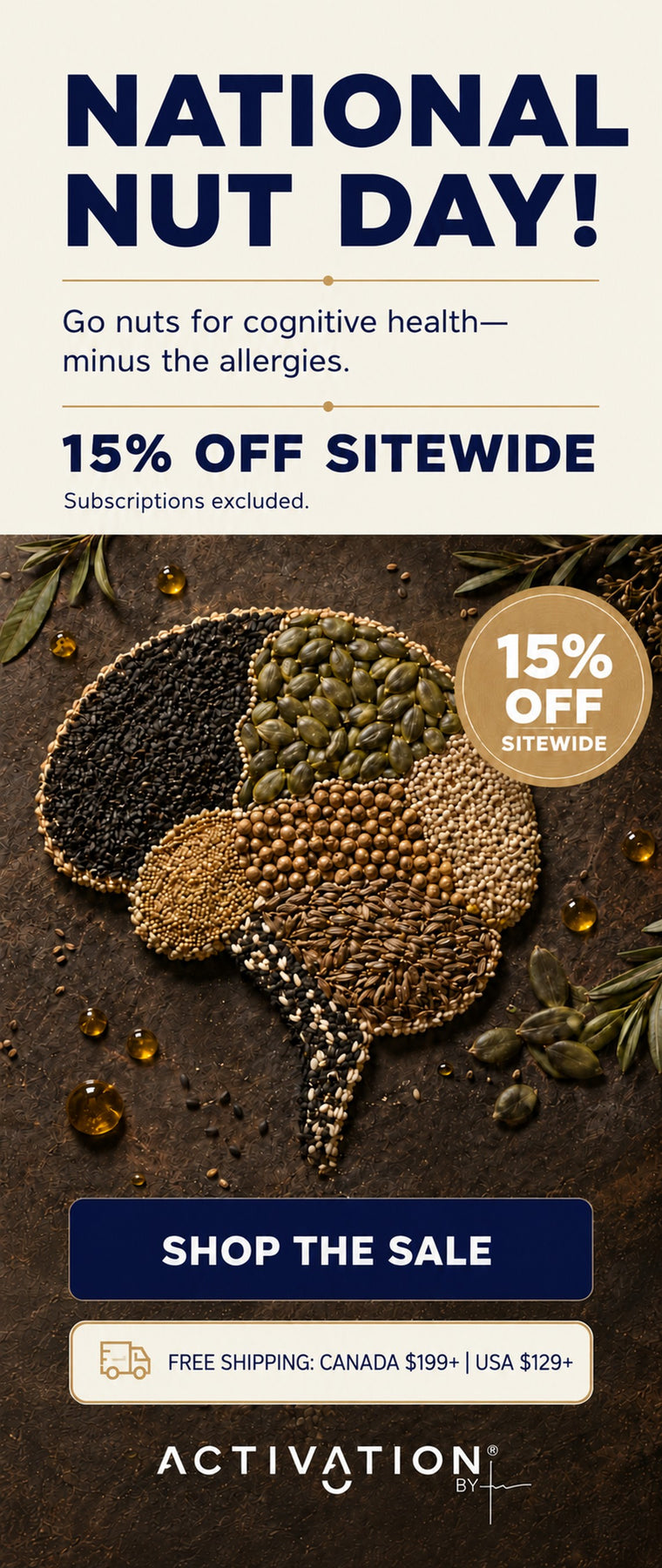 Activation Products — National Nut Day generic banner (mobile)