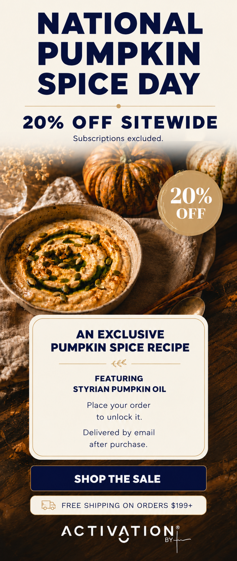 National Pumpkin Spice Day 20% off - CA mobile